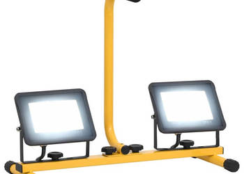 Reflektor LED z uchwytem 2x30 W zimne białe światło WM-149650
