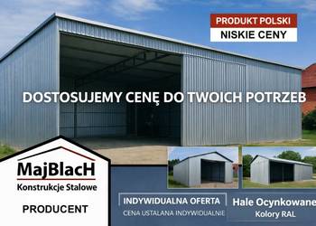Wiata Otwarta Ocynkowana / Garaż Blaszany /HALA / Montaż – Maj-BlacH