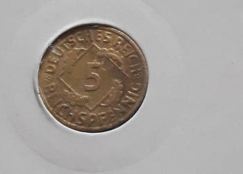 5 Fenigów Niemcy 1934 r. - men.E 5 Fenigów Niemcy 1934 r. - men.E