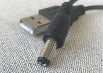 Kabel, Przewód USB / wtyk 5,5x2 mm / 0,5 m