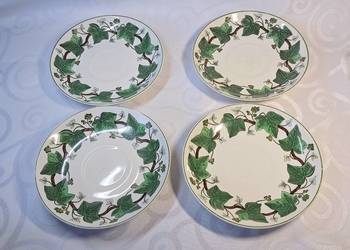 4x Wedgwood Napoleon Ivy talerzyki deserowe 17 cm Anglia 1965 r