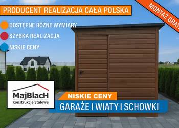Mała Wiatka ogrodowa |Schowek Narzędziowy|Magazyn Orzech | – Maj-BlacH