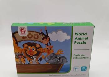 Puzzle dla dzieci Zoo – World Animal Puzzle 24 elementy | 3+