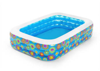 Bestway Nadmuchiwany basen dla dzieci niebieski 229x152x56 cm WM-93793