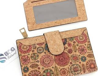Portfel Wegański Korkowy Ultralekki Na Karty Damski Eko Prezent Z Korka
