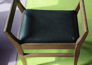 taboret - podnóżek - naaikrukje (taboret do szycia) - w stylu vintage PRL