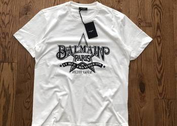 Koszulka T-Shirt Bluzka Balmain S-2XL Fendi Roma Balenciaga Bawełna Top