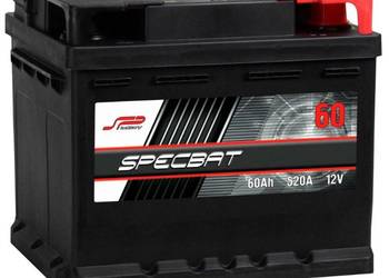 Akumulator 60Ah 520A SPECBAT  EN PRAWY PLUS niski