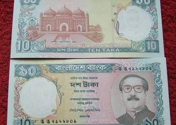 BANGLADESZ 10 TAKA Kolekcjonerski Banknot - 1 sztuka UNC