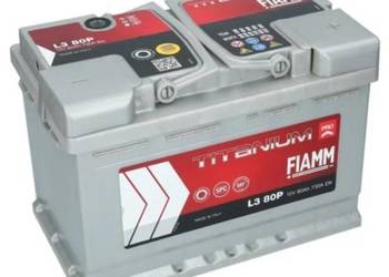 Akumulator  80Ah 730A FIAMM TITANIUM PRO 12V Prawy Plus
