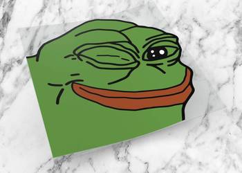 Naklejka SAD PEPE 6 x 6 cm sadpepe meme mem żaba #5