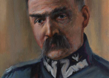 Obraz olejny Józef Piłsudski Portret 24x30