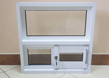GOTOWE 100 x 100 Okno aluminiowe do strózówki