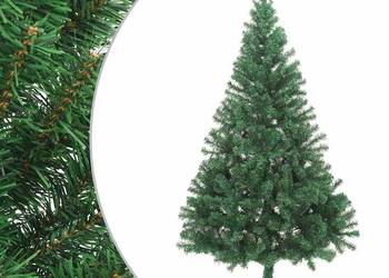 vidaXL Sztuczna choinka ze stojakiem, połówka, zielona, 180 cm（SKU:321032）