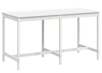 Stół ogrodowy biały 2035x90x110 cm drewno sosnowe WM-824103