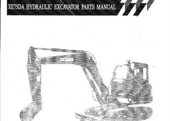 XCMG XE75DA katalog części zamiennych koparka