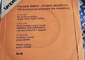 Studio Młodych: VIII Konkurs Na Piosenkę Dla Młodzieży - Kombi ,Trojanowska