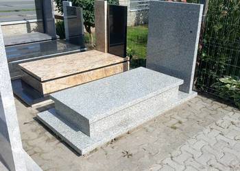 Nagrobek ziemny granit Strzegom 190 cm x 90 cm