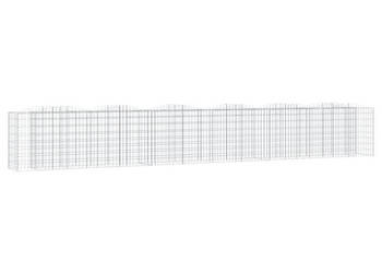 Łukowaty kosz gabionowy 600x50x100 cm galwanizowane żelazo WM-153548