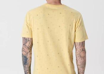 żółty t-shirt męski Sinsay
