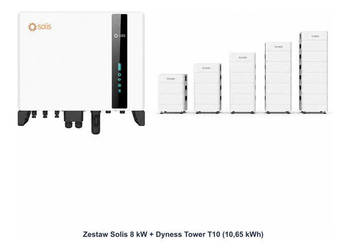 Zestaw Solis 8 kW + Dyness Tower T10 10,65 kWh