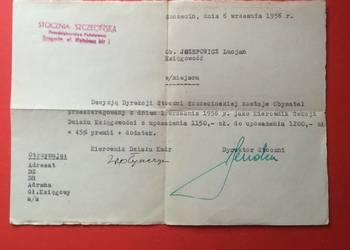 ( 1668 ) Trzy Pisma Dot. Uposażenia, Józefowicz