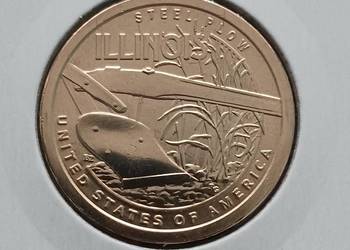 1 Dolar USA Innowacje 2024 r. Stalowy pług-Illinois-men D-mennicze