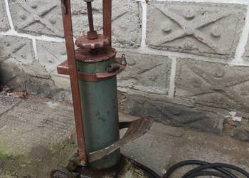 Stara bardzo duża towotnica nożna 80cm stal żeliwo bardzo cięzka