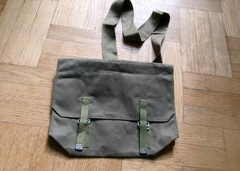 Torba wojskowa brezentowa cienka na ramie - nowa