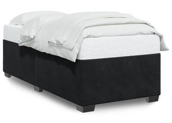 Rama łóżka czarna tapicerowana aksamitem 80 x 200 cm WM-3284597