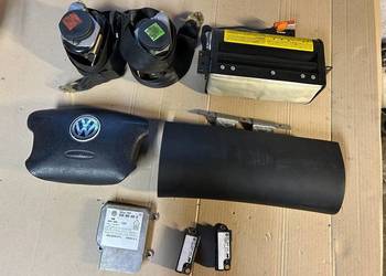 Zestaw airbag pasy moduł czujniki passat b5 60909605B