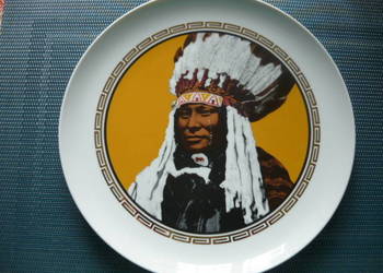 Talerz wiszacy Indianin