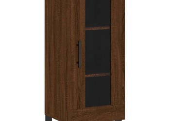 Szafka brązowy dąb 345x34x90 cm materiał drewnopochodny WM-828827
