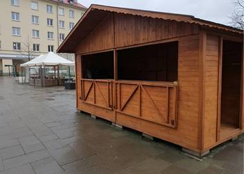 DOMEK HANDLOWY 2 DREWNIANY KIOSK SKLEPIK PRODUCENT