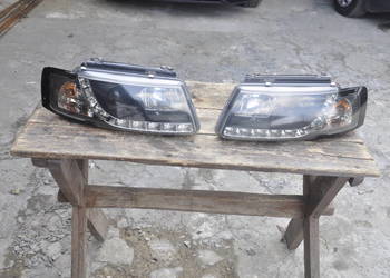 Reflektory lampy Przód Passat B5 Dayline Diody Soczewki Led Xenon Tuning