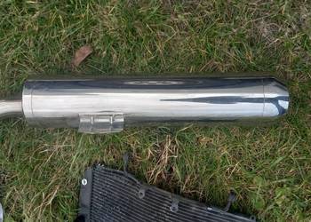 Tłumik motocyklowy.