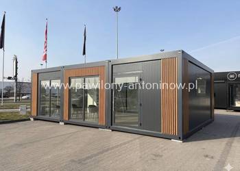 NOWY Pawilon Handlowy Kontener Biurowy Gastronomiczny Kosmetyczny 54m2