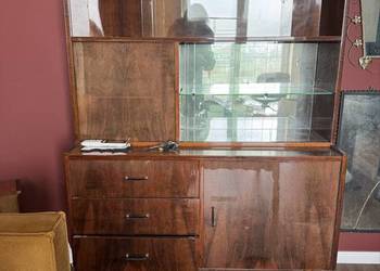 meble PRL zestaw regały komoda