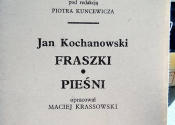 Kochanowski Pieśni Fraszki księgarnie Derby Białołęka Wola