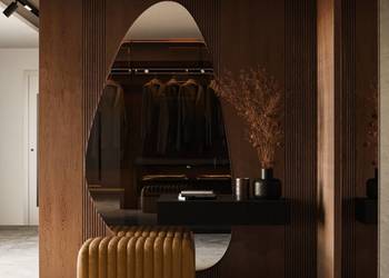 Lustro PERLÉE nowoczesne organiczne artystyczne nieregularne dekoracyjne