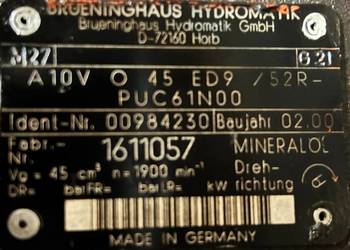 Brueninghaus A10V O 45 ED9 / 52R - PUC61N00 (00984230) Pompa hydrauliczna
