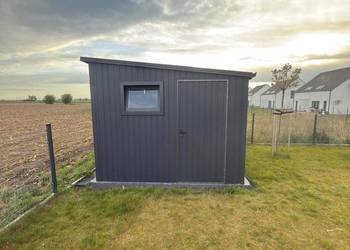 Garaż blaszany domek ogrodowy 3x4 3x5 4x6 profil poziom obróbka