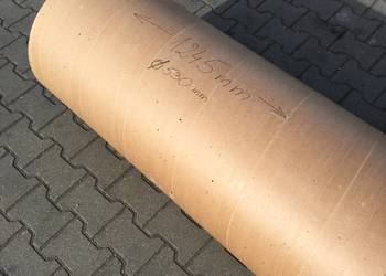 Kompostownik, rura z papieru na szalunek