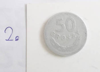 obiegowe 50 groszy 1949 rok, prl obiegowe monety z 1949 roku, stare monety