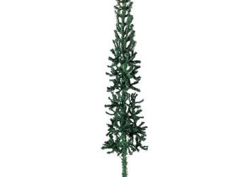 Smukła choinka połówka ze stojakiem sztuczna zielona 120 cm WM-344599