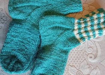 2 pary skarpet z włóczki 43-45