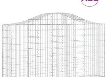 Kosze gabionowe 11 szt 200x30x100/120cm galwanizowane żelazo WM-3145439