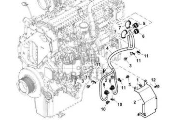 John Deere 9470RX - Wiązka WRG czujnika silnika RE577213 (Silniki pomocnic…