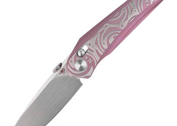 Nóż składany Bestech Mothus Purple Titanium, Satin by Hand M390 by Kombou…