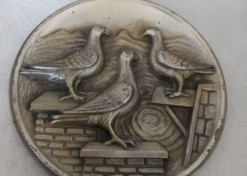 Płaskorzeźba odlew plakieta naścienna Gołebie